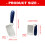 Handheld Magnifier Rectangular Magnifying Glass Foldable-grey 3