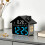 LED Digital Alarm Clock Electric Desk Clock-White whiteLight 5