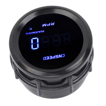 2in Car Tachometer 0-9999RPM 52mm Blue Light 12V