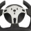 Racing 280mm D Shaped Steering Wheel Black 10