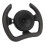 Racing 280mm D Shaped Steering Wheel Black 17