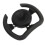 Racing 280mm D Shaped Steering Wheel Black 2