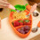 Baby Silicone Feeding Kit with Carrot Design Fork Spoon Straw Cleaner Orange 15