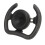 Racing 280mm D Shaped Steering Wheel Black 13