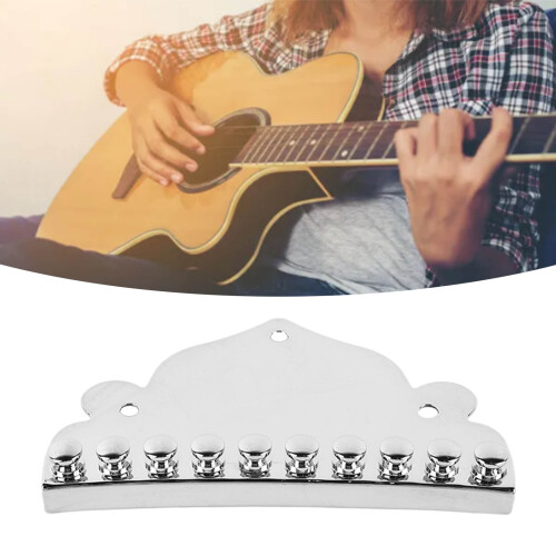 High-Quality Metal Mandolin Tailpiece 10 String Replacement Part for Guitar 2