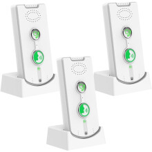 2-Way Intercom for Home, Wireless Intercom System for House with Volume and Ringtones Adjustment Rechargeable 3 Pack A