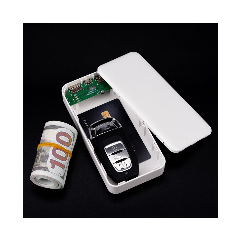 Secret Storage Power Bank Safe With Large Hidden Compartment For Valuables Black 4713492451651