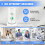 2-Way Intercom for Home, Wireless Intercom System for House with Volume and Ringtones Adjustment Rechargeable 3 Pack A 4