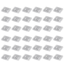 50pcs USB Flash Drive Boxes Protector Transparent Clear Storage Case Dustproof USB Stick Packaging for Memory Drives