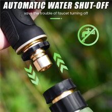 Pistolet de Jardin Robuste, 9 Jets, Pulvérisateur Manuel Réglable pour L'Arrosage et le Nettoyage