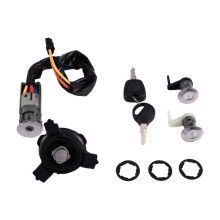 4162EW for Peugeots 206 206CC C2 Whole Vehicle Ignition Fuel Tank Door Lock with Chip