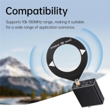 Broadband Receiving Antenna Converter Built-in 600 Mah Battery 10kHz-180MHz for Radio Walkie Talkie SDR