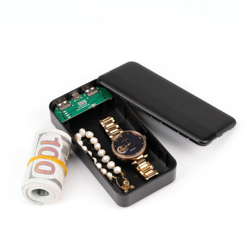 Secret Storage Power Bank Safe with Large Hidden Compartment for Valuables White 1
