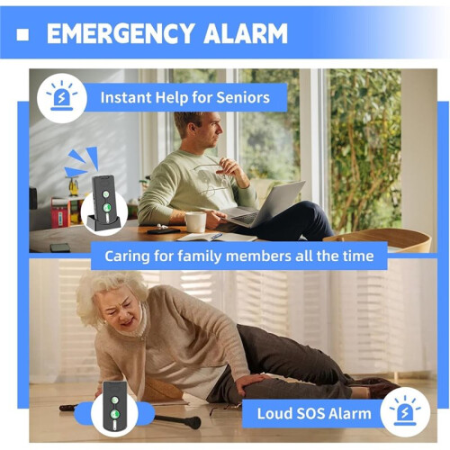 2-Way Intercom for Home, Wireless Intercom System for House with Volume and Ringtones Adjustment Rechargeable 3 Pack B 1