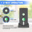 2-Way Intercom for Home, Wireless Intercom System for House with Volume and Ringtones Adjustment Rechargeable 3 Pack B 4
