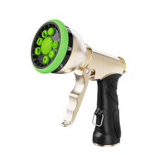 Heavy Duty Garden Hose Nozzle, 9 Patterns, Adjustable Hand Sprayer for Watering and Cleaning