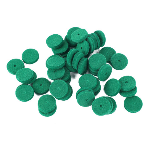 90Pcs 22mm Green Piano Felt Pad - Round Pack 1
