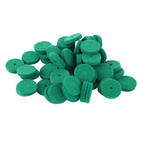 90Pcs 22mm Green Piano Felt Pad - Round Pack 2