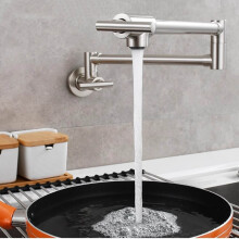 Copper Pot Filler Faucet - Wall Mounted Folding