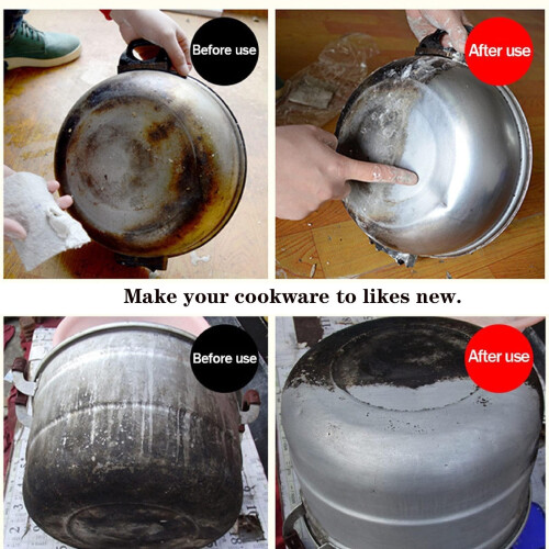 Stainless Steel Cleaner Rust Removal Paste for Kitchen Cookware, Multipurpose Polish with Mirrorlike Finish 2