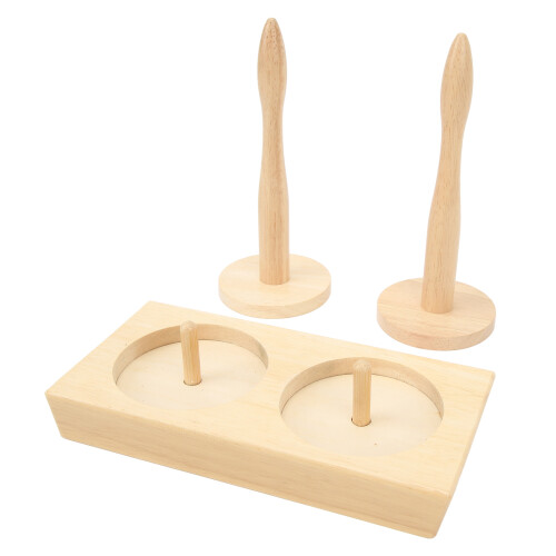 Double Yarn Ball Holder Beech Wood, 606g 2