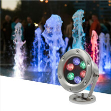 Underwater LED Pond Light 24W White IP68 Waterproof 12V Adjustable Angle Submersible for Pool and Fountain