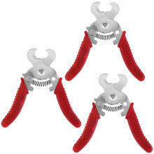 3 Pack Stainless Steel Livestock Ear Tag Remover Tool for Cattle Sheep Pigs, Quick Tag Removal
