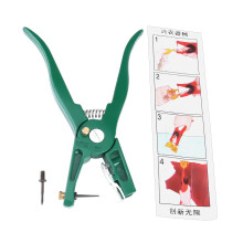 Heavy Duty Steel Livestock Ear Tag Pliers with Spare Pin, Animal Ear Tag Applicator for Cattle Sheep Pigs