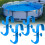 Pool Pole Hanger 4PCS Adjustable Skimmer Net Holder Set for Above Ground Pools, Rust‑Resistant Clips 1