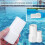4 Pack 1.5 Inch Pool Vacuum Hose Cuff Replacement, Durable ABS Fitting with LeakResistant PushFit Connection 5