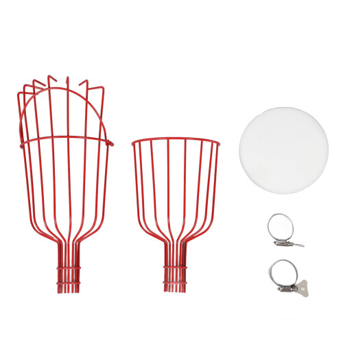 Fruit Picker Basket Red, 25x2x15cm 350g, 3cm Pipe 2