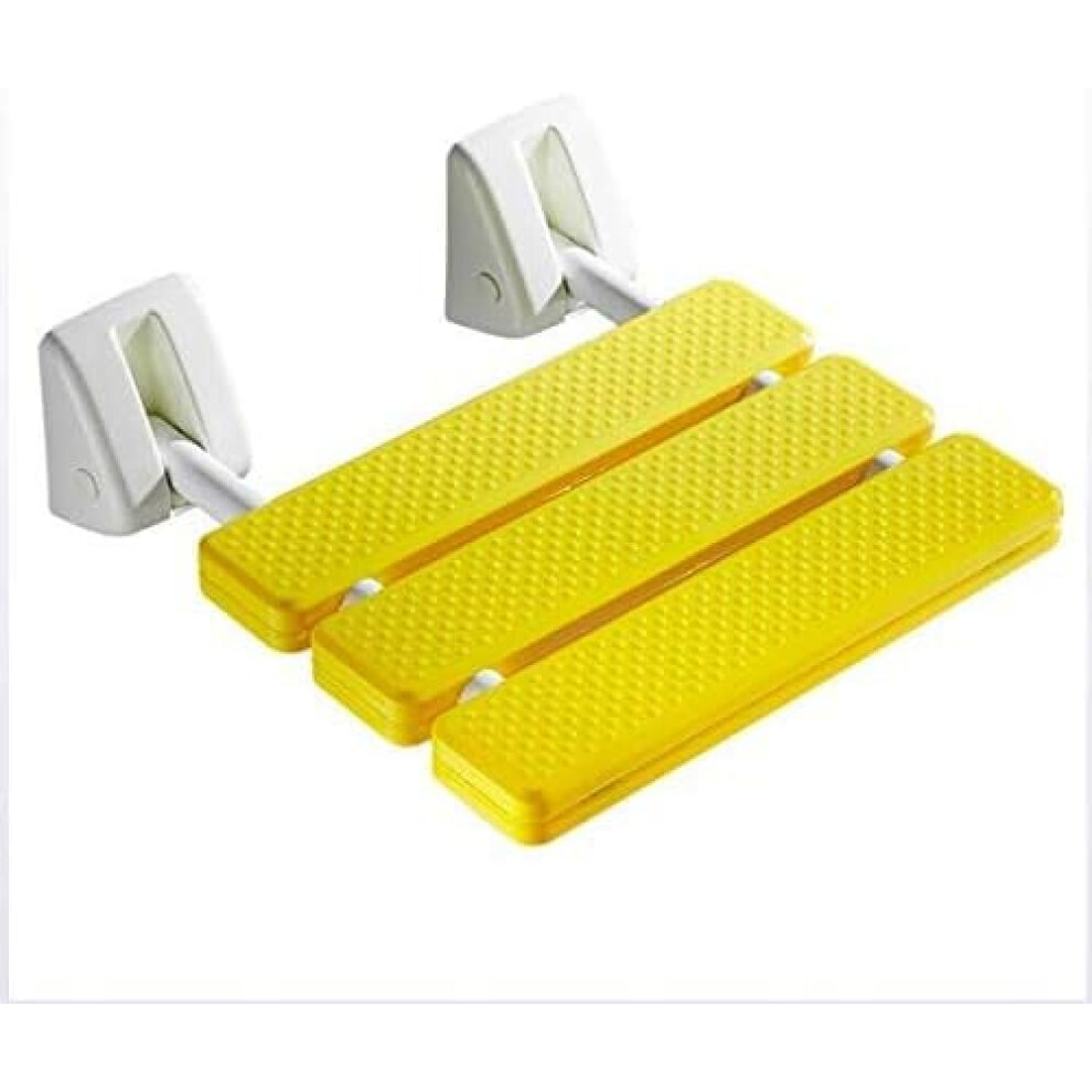 Wall Mounted Shower Seat Foldable Bench with Nonslip Surface and Stable Support for Adults Elderly