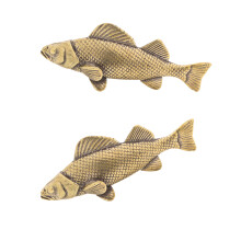Animal Figurines Fish Statues Shelf Decors Accent Fish-2PCS