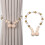 Wooden Beaded Magnetic Curtain Tiebacks Drape Tie Backs-Yellow 3