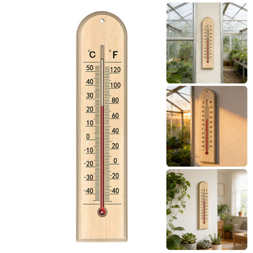High Accuracy Wood Thermometers Clear Readable Scale-large 2