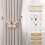 Wooden Beaded Magnetic Curtain Tiebacks Drape Tie Backs-Yellow 7