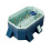 Rectangular Above Ground Pool 1.85m, Easy Setup Collapsible Design for Backyard Outdoor Use 1