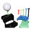Plastic Turf Tees Base Golf Training Ball Tees Stand for-Green 5