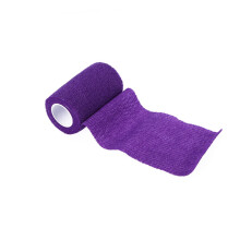 Purple Cohesive Bandage Wrap Self Adherent Athletic Tape for Sports Injuries Breathable Cotton Durable Hold