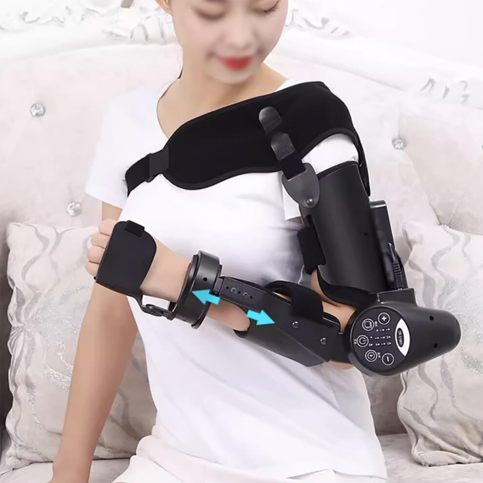 Electric Elbow Rehabilitation Device with Automatic Flexion Extension and Wireless Remote Control, Right