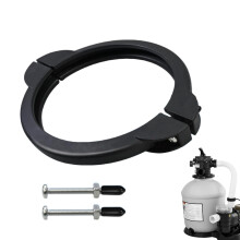 Sand Filter Pump Parts SF801102 Pool Clamp Collar Replacement for Intex, Fits 12 and 14 Inch, Includes Screws