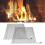 Fireplace Mesh Curtain: 2 Panels, 24x20in, Black 3