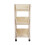 PP Movable Vertical Shelf 3-Tier Cart with Wheels 3