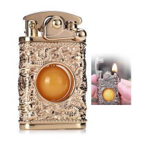 Pure Copper Torch Lighter Windproof Vintage Kerosene Lighter with Quick Ignition and LongLasting Wick