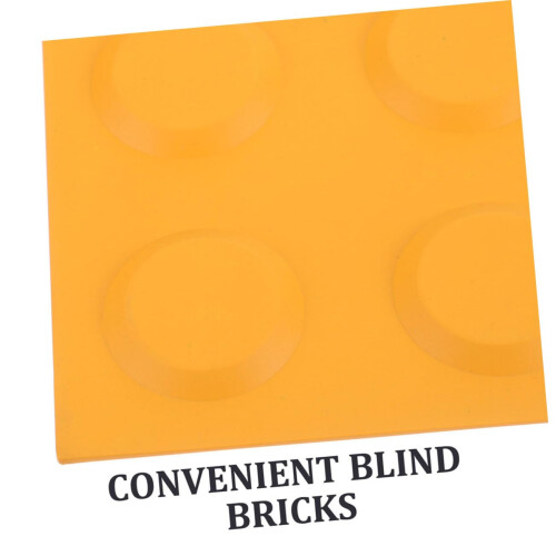 Yellow PVC Tactile Paving Tiles for Blind Pathway, AntiSlip Raised Dot Surface, Easy Installation 1