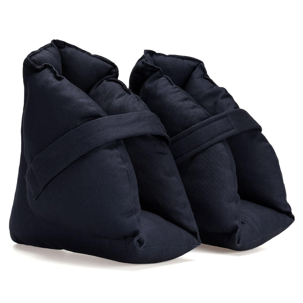 Bronze Heel Protector Cushions Pair For Bedridden Patients, Adjustable Heel Pillows For Pressure Relief From Sores And Ulcers,