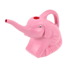 2pcs 2L Elephant Shaped Long Spout Watering Can for Indoor Plants, Lightweight Plastic Garden Tool