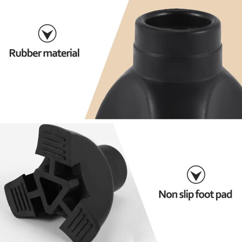 2 Pack Walking Cane Tip with SelfStanding Tripod Base, NonSlip Rubber Replacement for Walking Stick 1