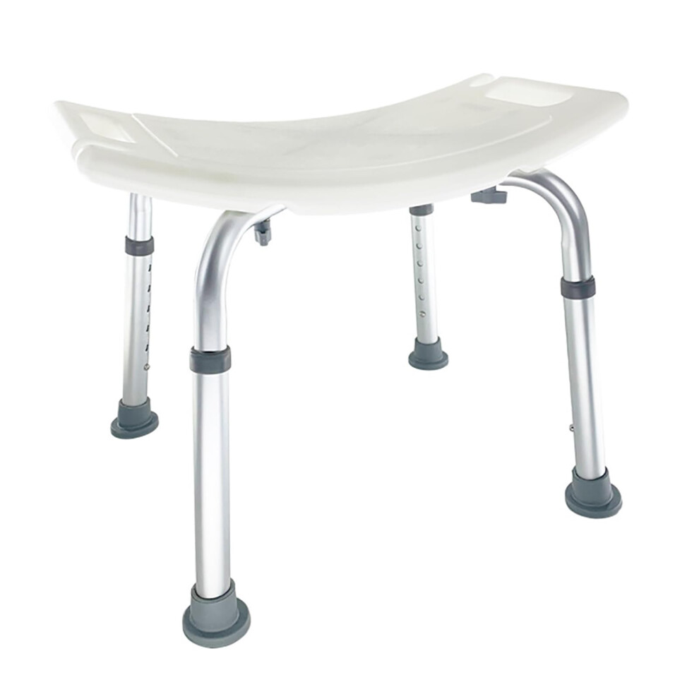 Shower Stool for Seniors with Adjustable Height, NonSlip Stable Base, Tool Assembly, Compact Fit