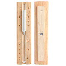 15 Minute Wooden Sand Timer for Sauna Spa Room, Durable Wooden Hourglass with Accurate Countdown
